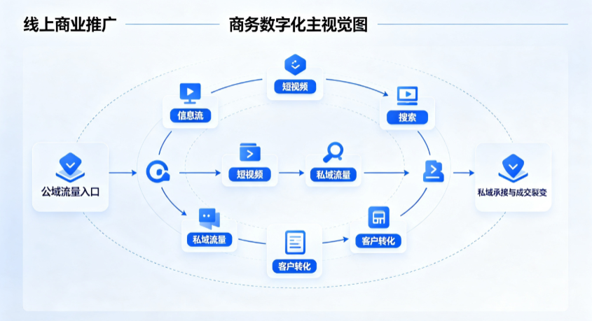 霸州市线上商业推广怎么做？全域流量闭环搭建与低成本转化实战指南
